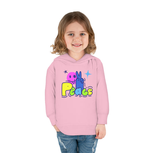 PEACE-Toddler Pullover Fleece Hoodie