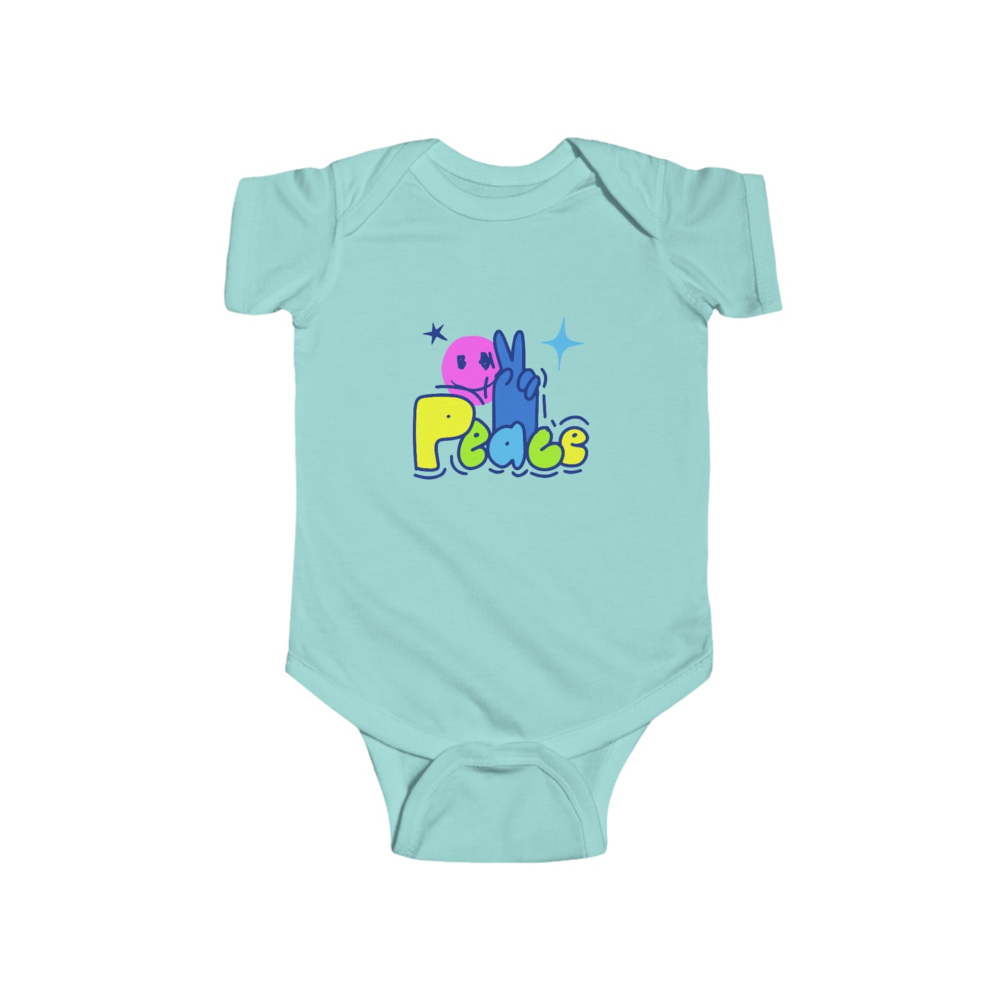 PEACE-Infant Fine Jersey Bodysuit