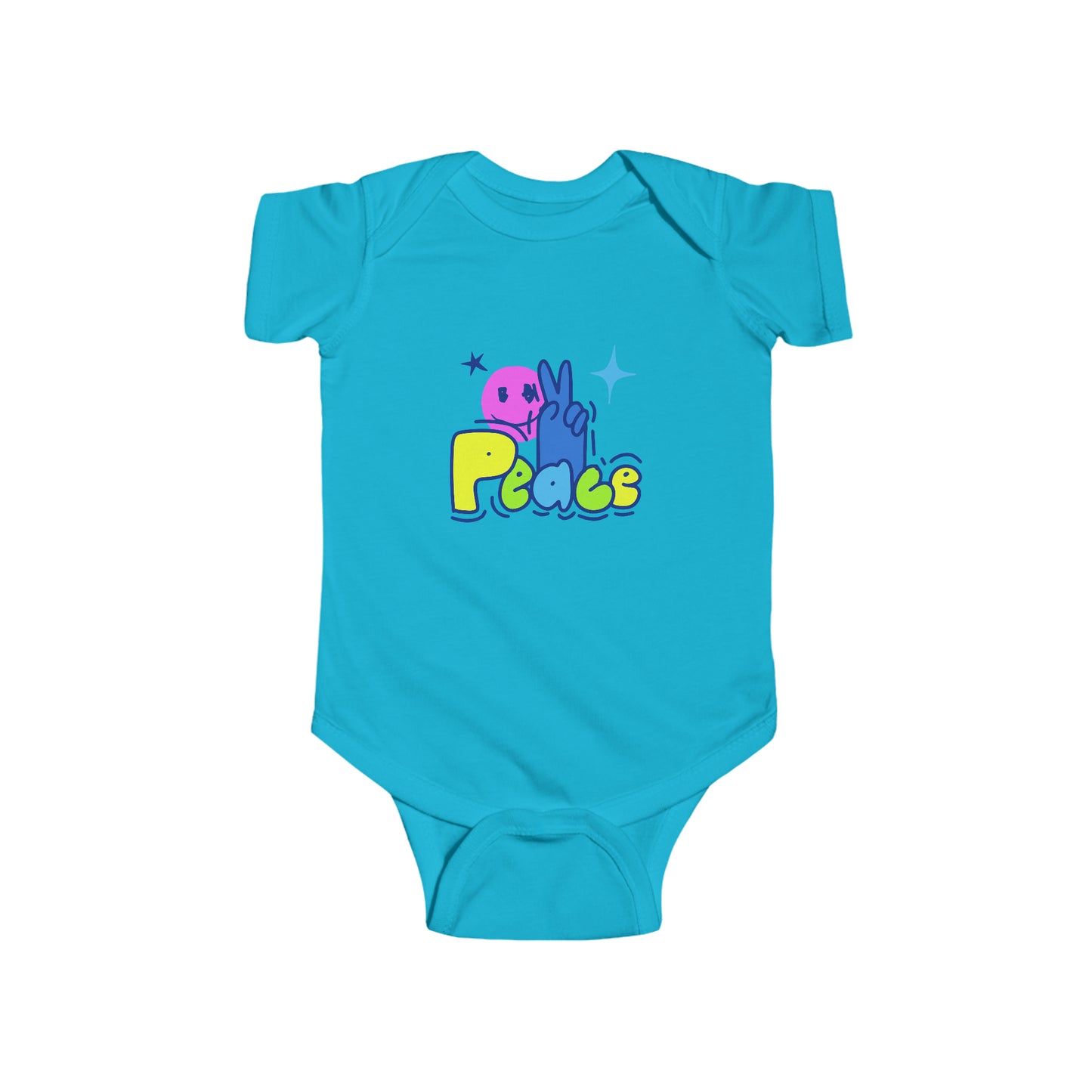 PEACE-Infant Fine Jersey Bodysuit