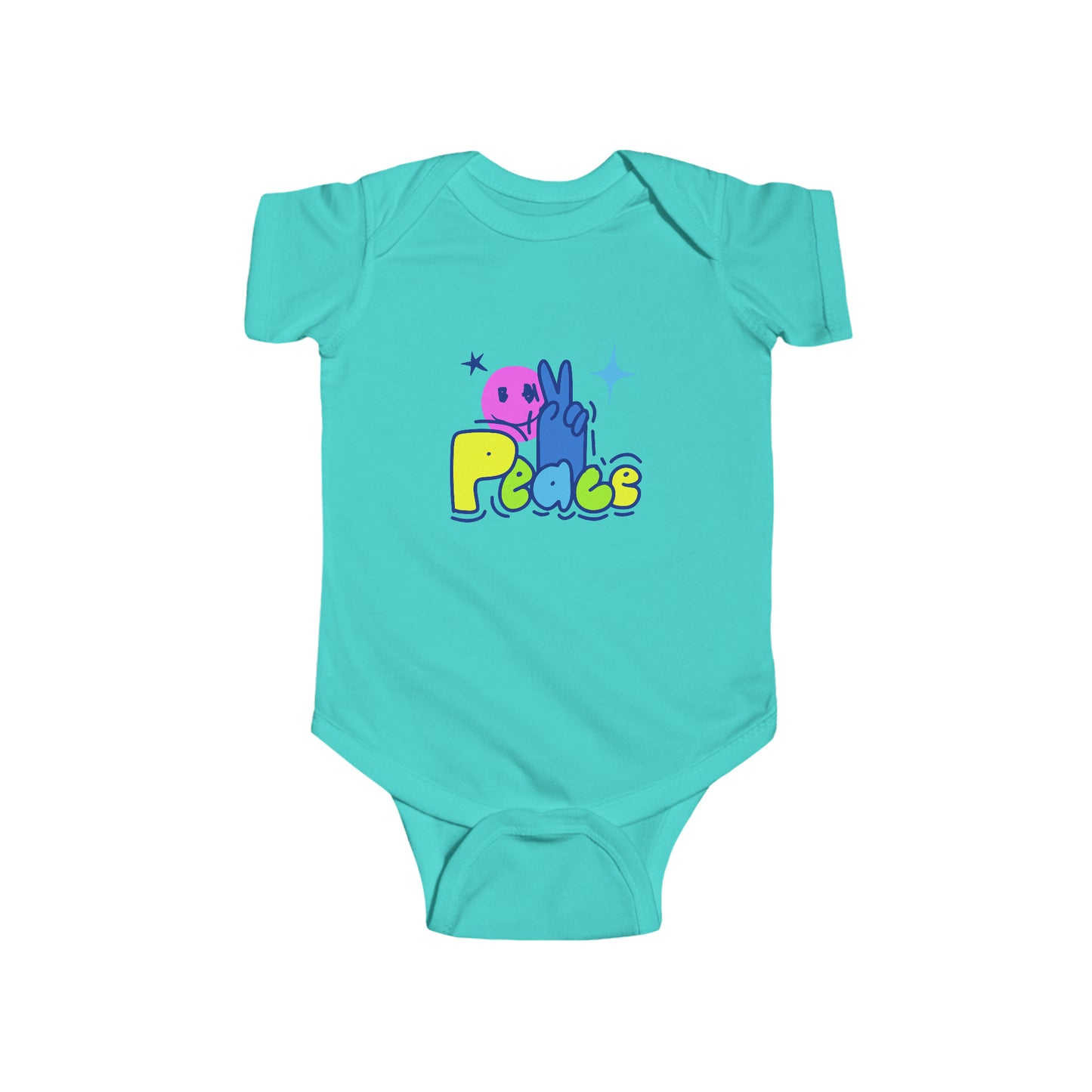 PEACE-Infant Fine Jersey Bodysuit