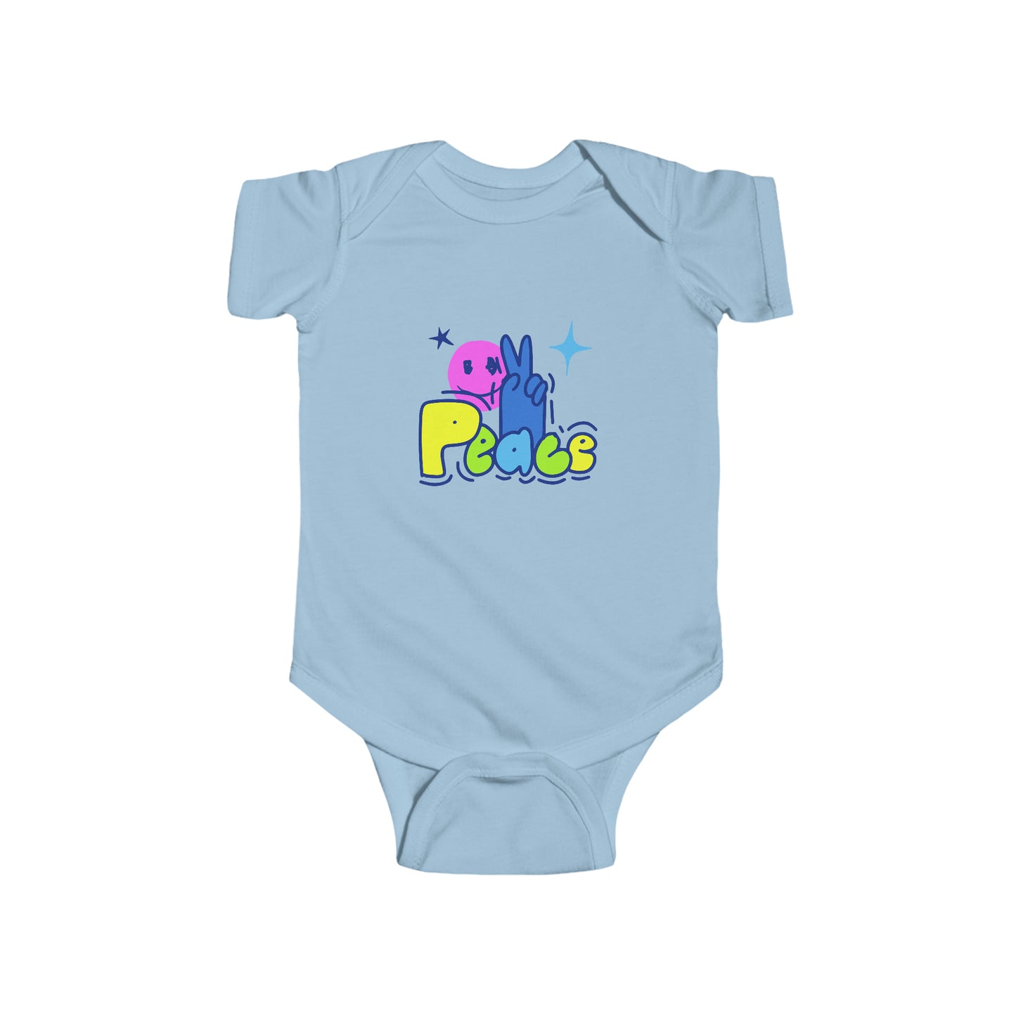 PEACE-Infant Fine Jersey Bodysuit