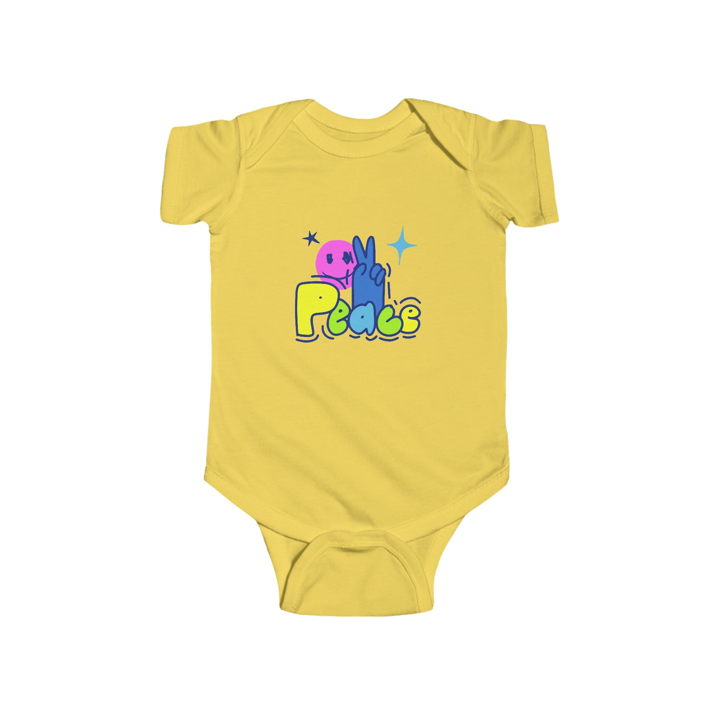 PEACE-Infant Fine Jersey Bodysuit