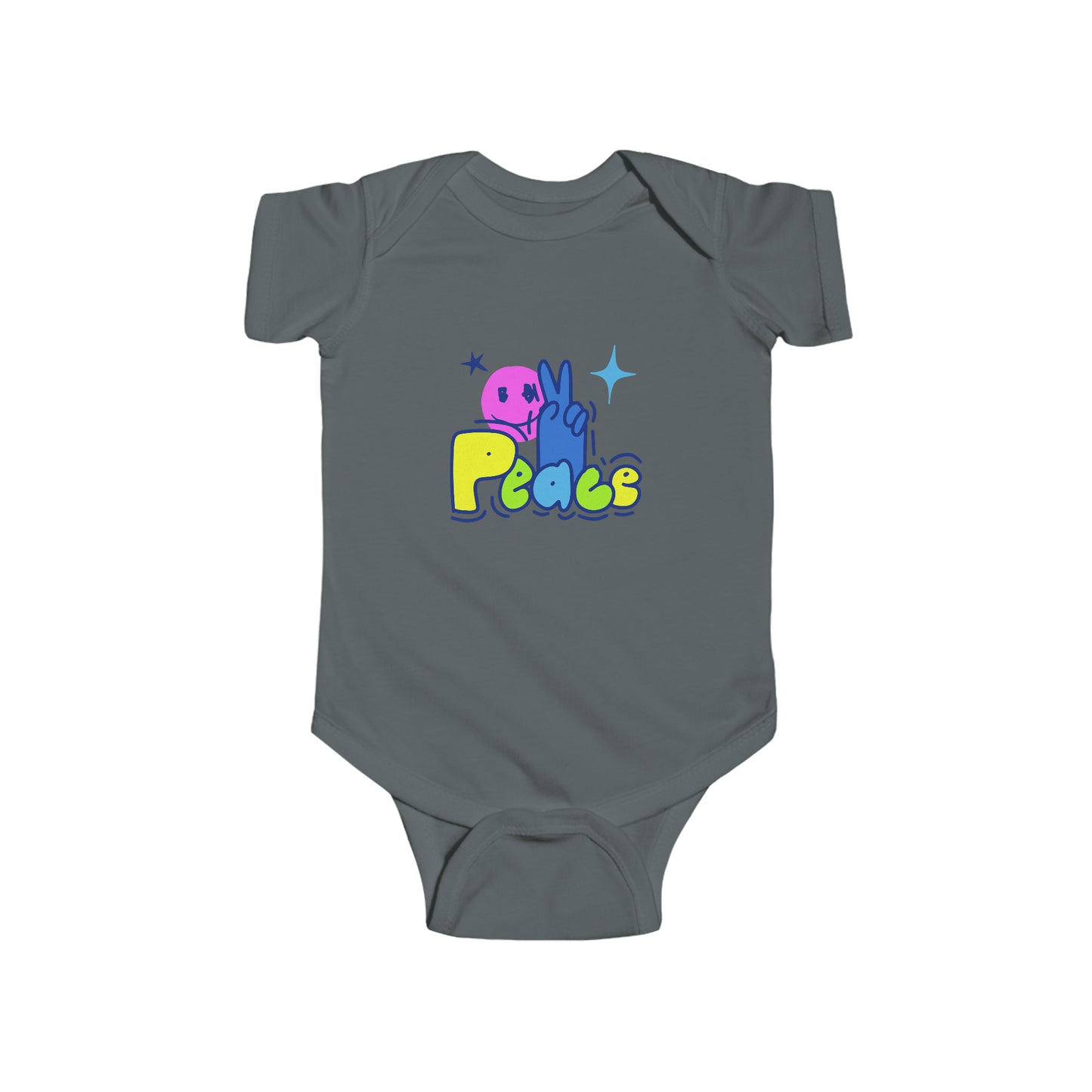 PEACE-Infant Fine Jersey Bodysuit