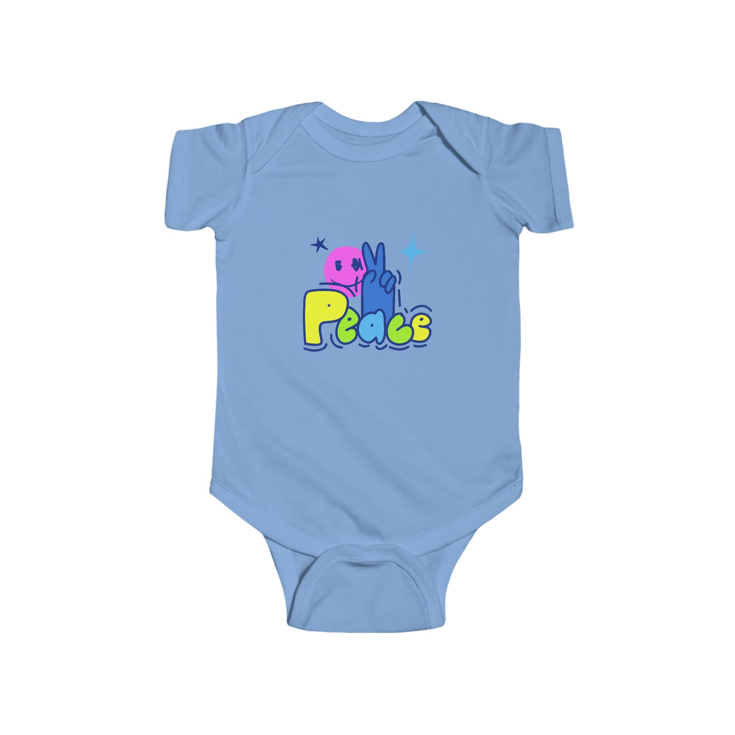 PEACE-Infant Fine Jersey Bodysuit