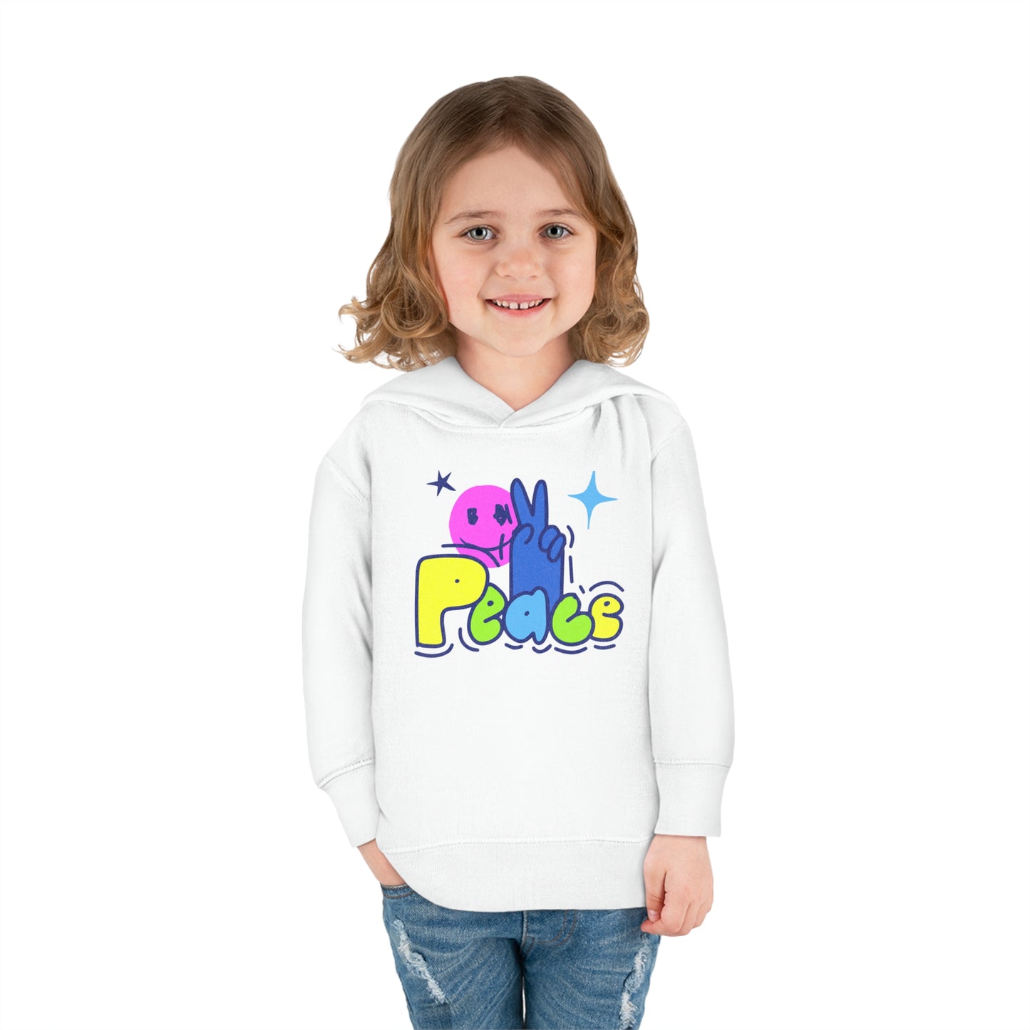 PEACE-Toddler Pullover Fleece Hoodie