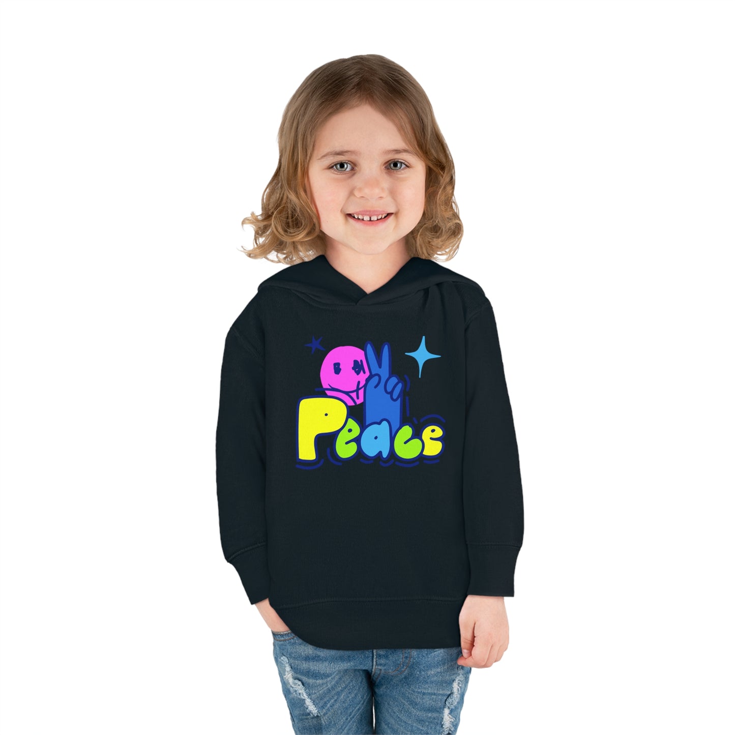 PEACE-Toddler Pullover Fleece Hoodie