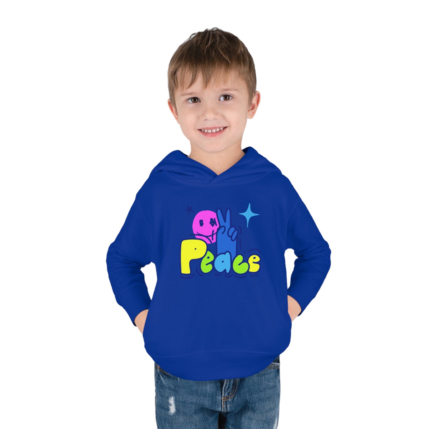 PEACE-Toddler Pullover Fleece Hoodie