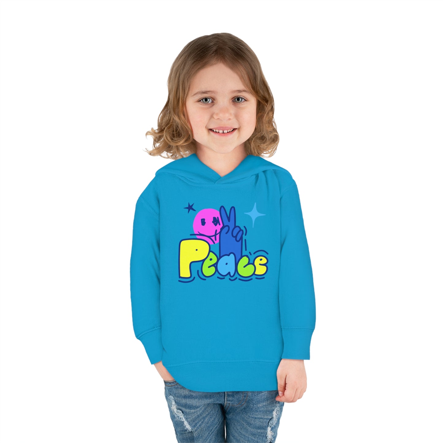 PEACE-Toddler Pullover Fleece Hoodie