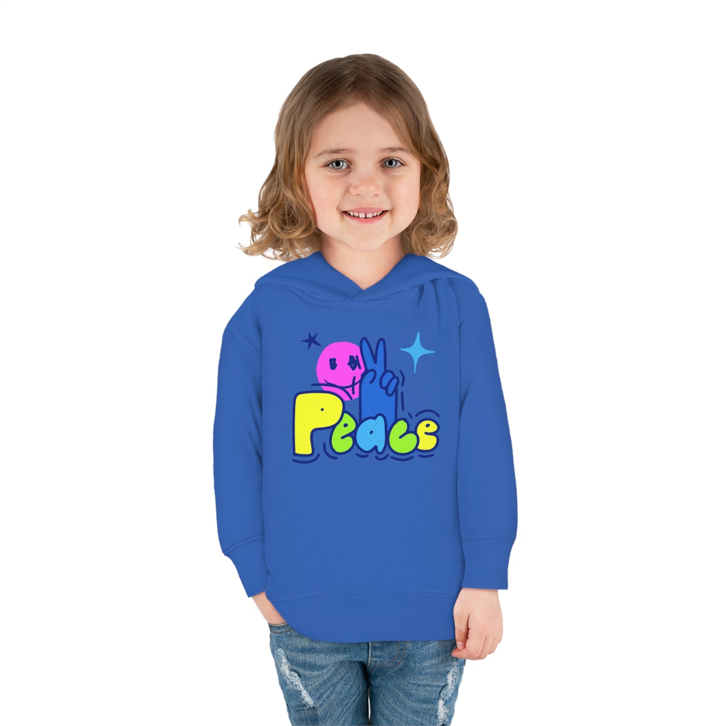 PEACE-Toddler Pullover Fleece Hoodie