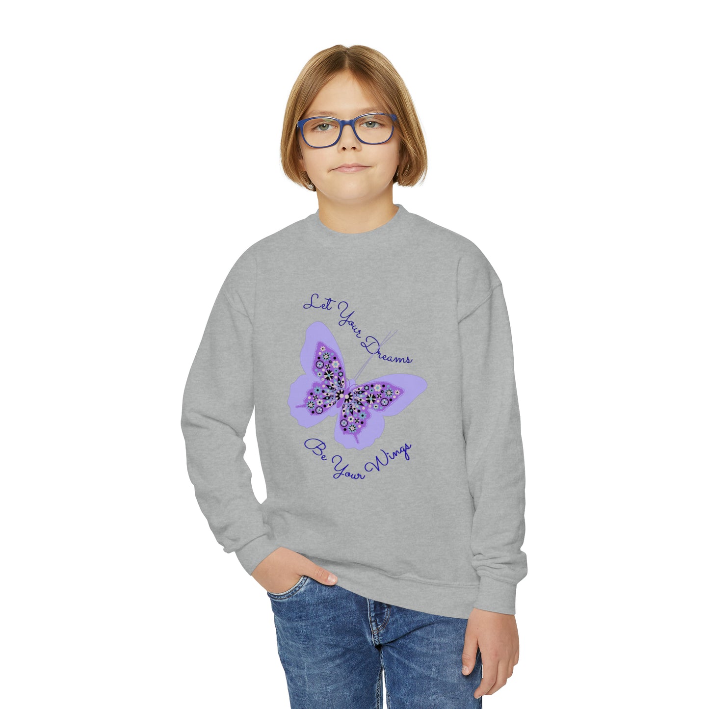 LET YOUR DREAMS-Youth Crewneck Sweatshirt