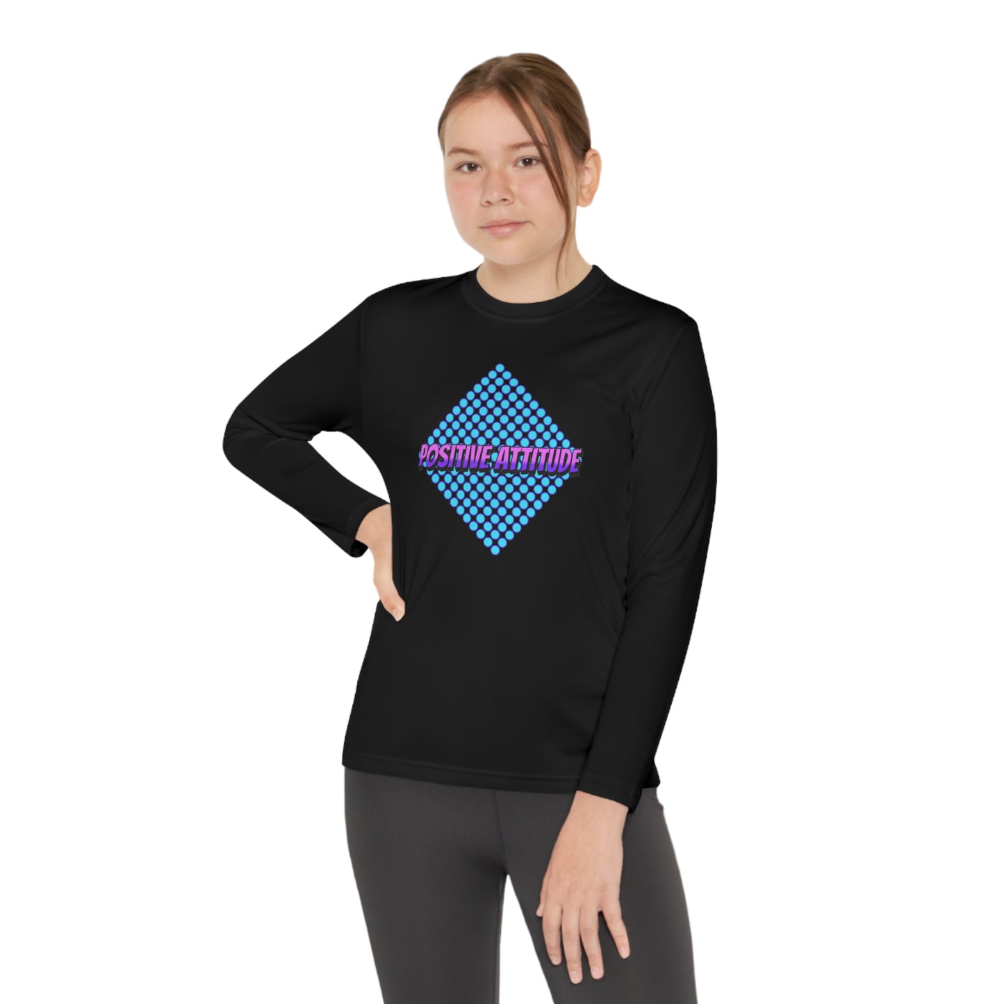 POSITIVE ATTITUDE-Youth Long Sleeve Competitor Tee