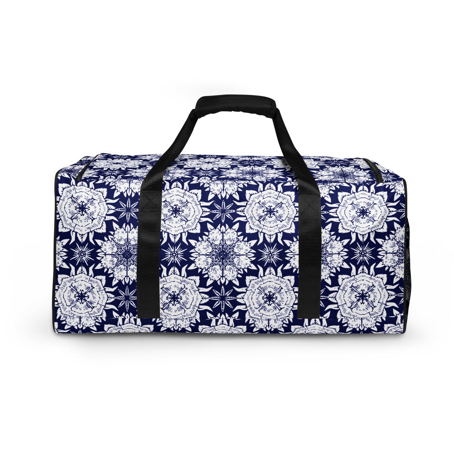 NAVY MANDALA-All Over Print Duffle Bag