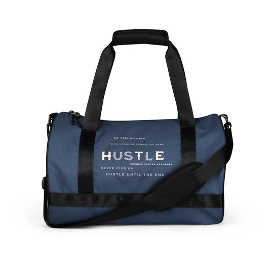 HUSTLE BLUE- gym bag