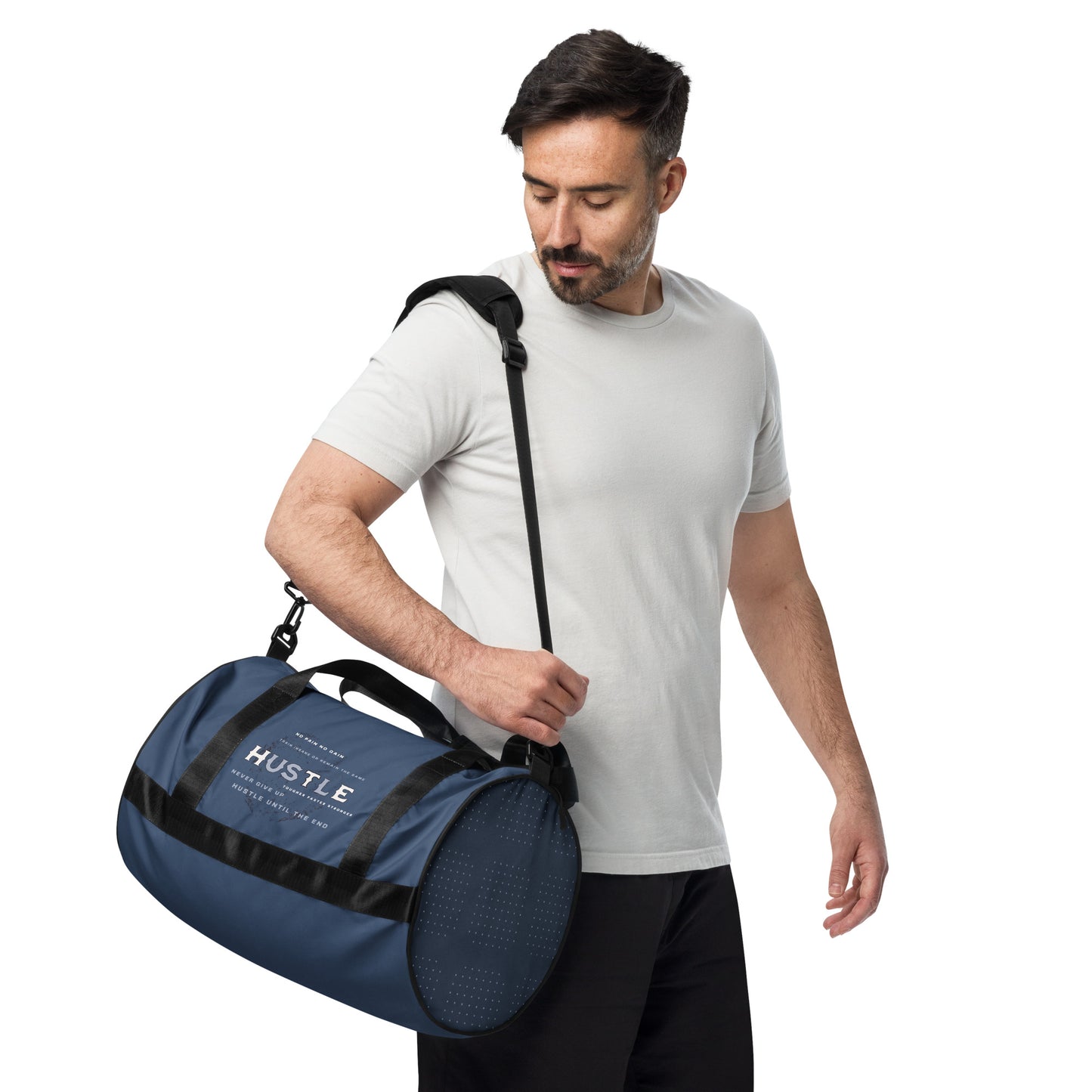 HUSTLE BLUE- gym bag