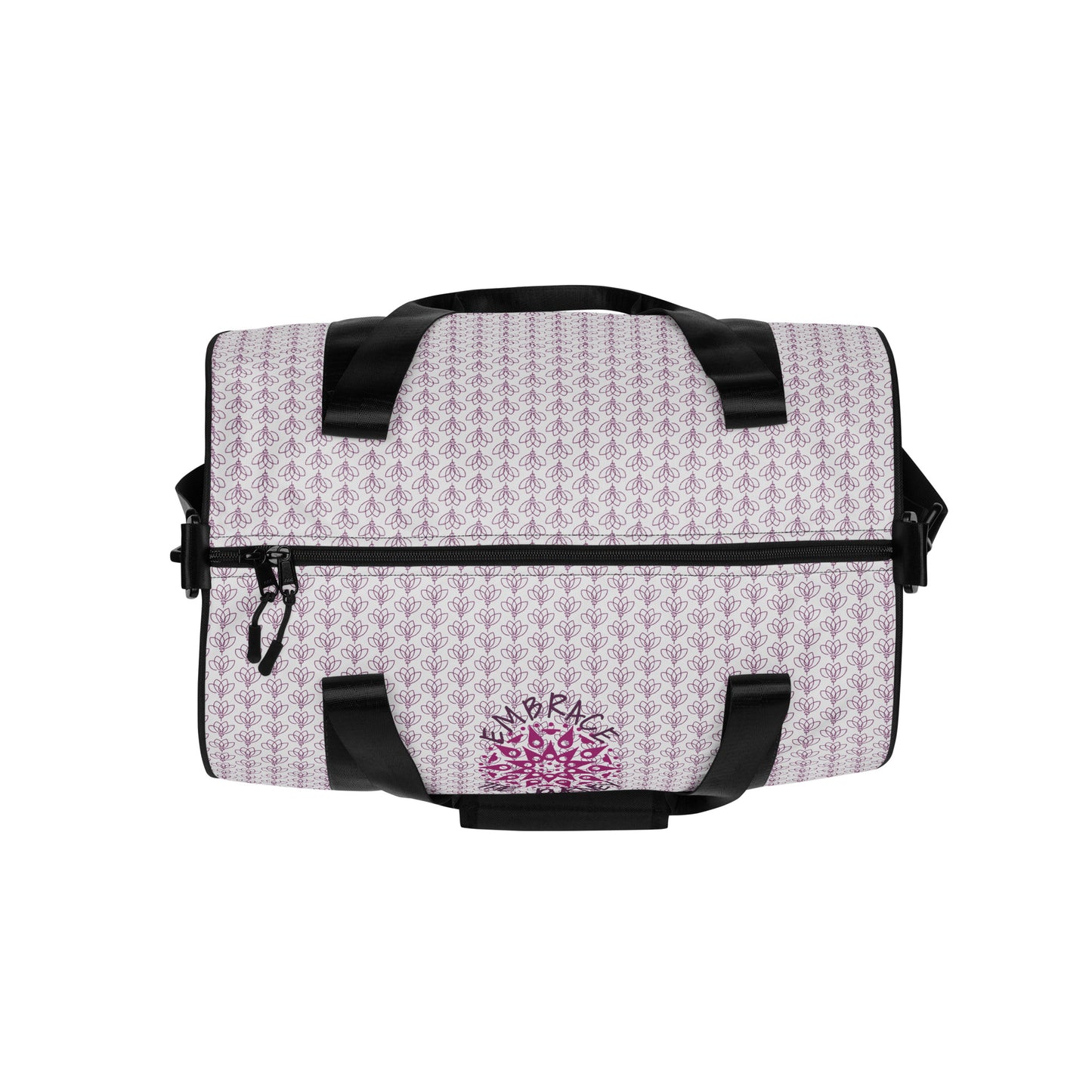 EMBRACE THE JOURNEY-over print gym bag