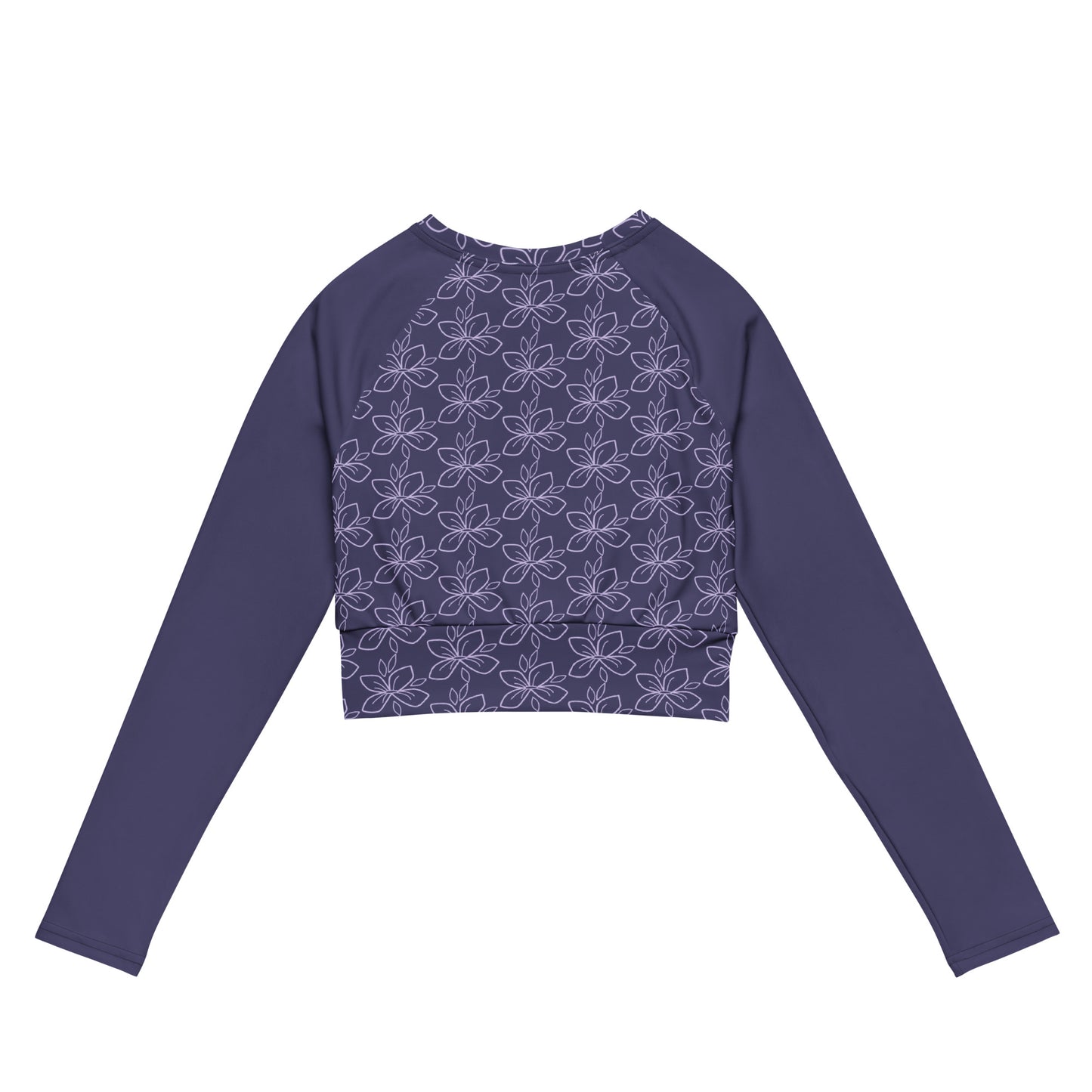 AMETHYST FLOWER - long sleeve crop top