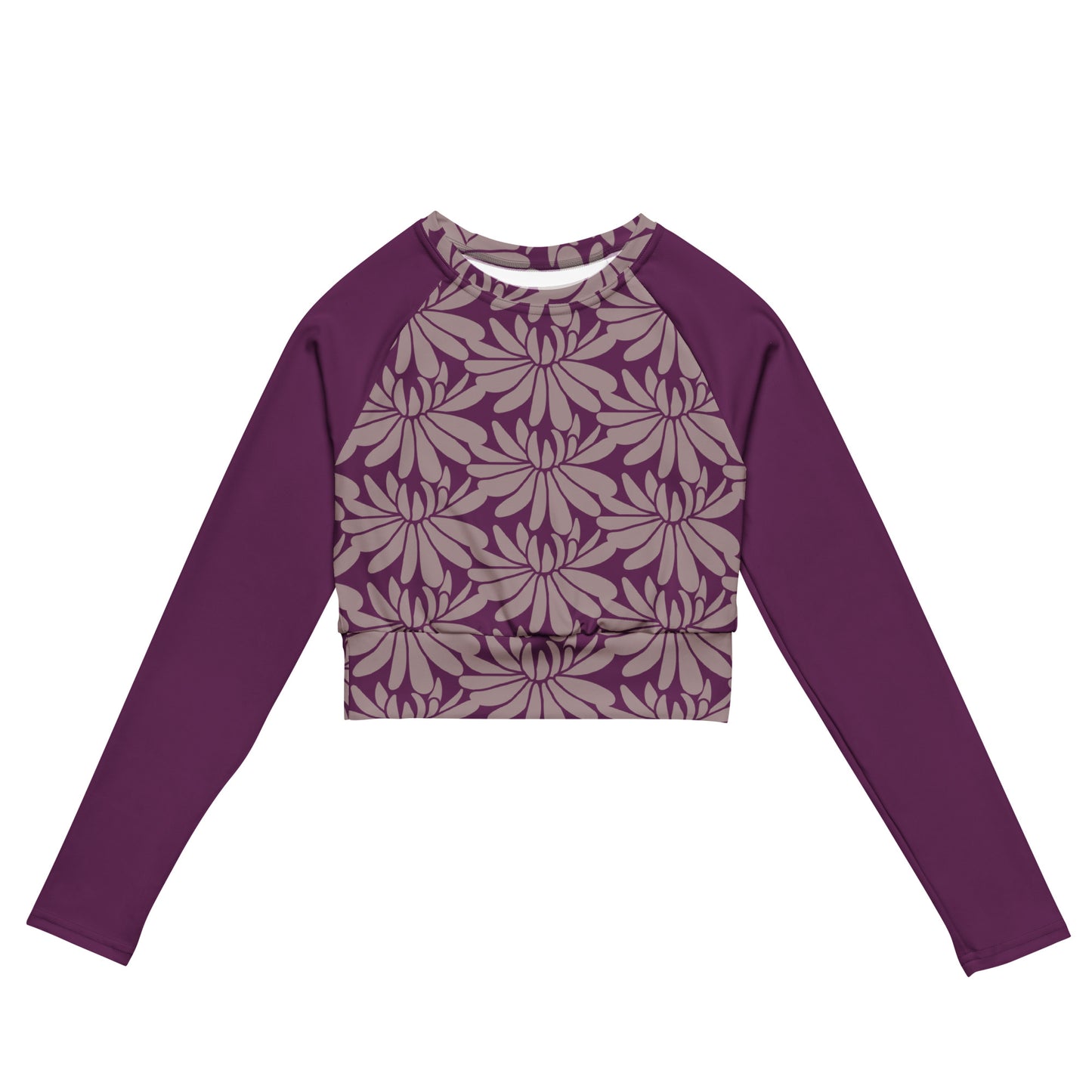 HAPPY LOTUS- long sleeve crop top