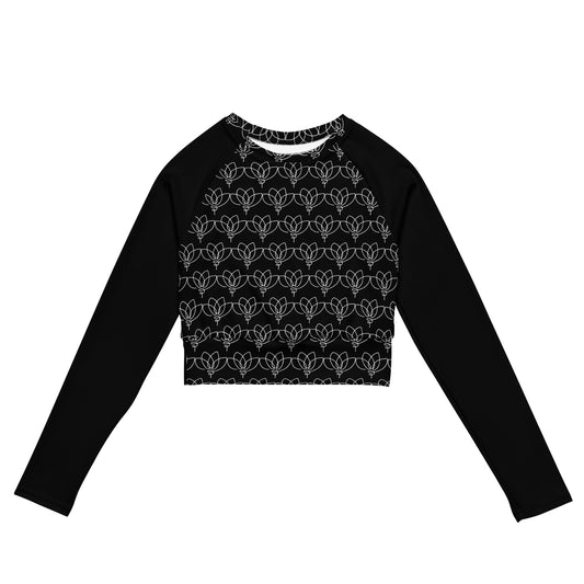 WHITE LOTUS - long sleeve crop top