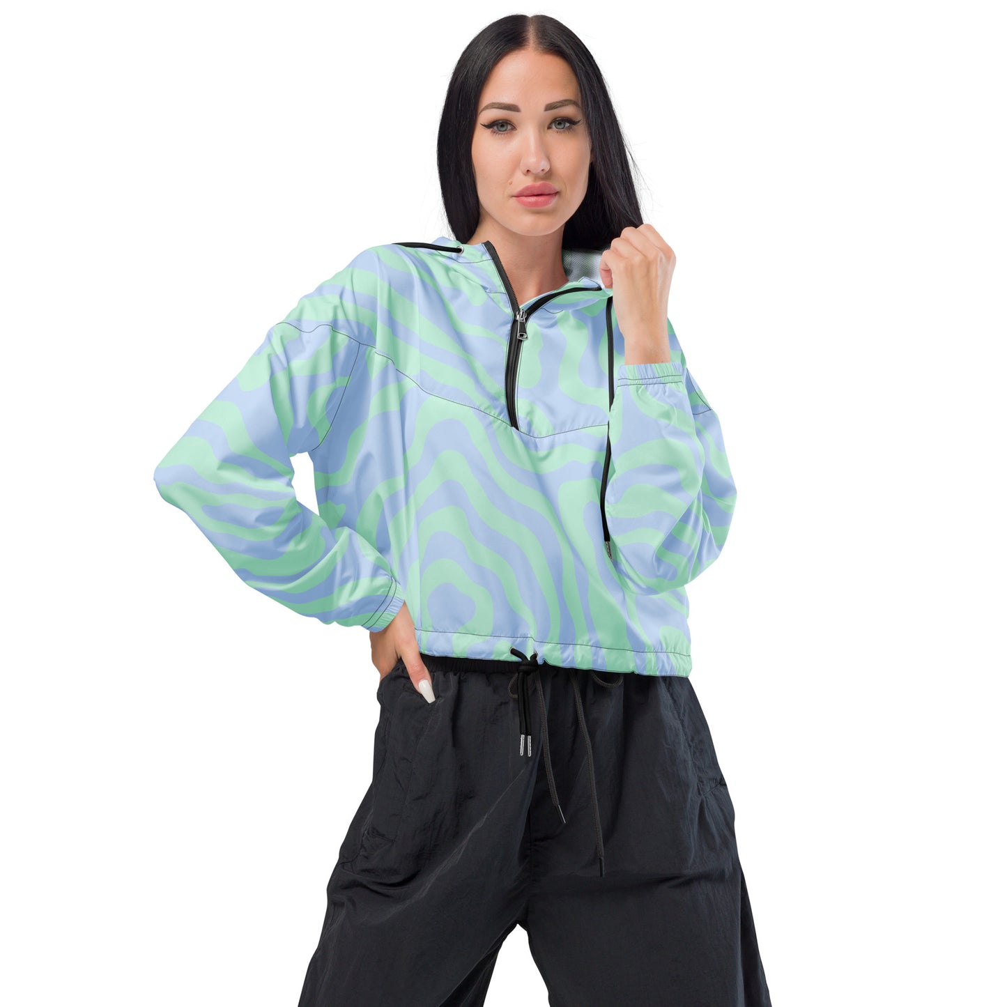 BRILLIANT-Women’s cropped windbreaker