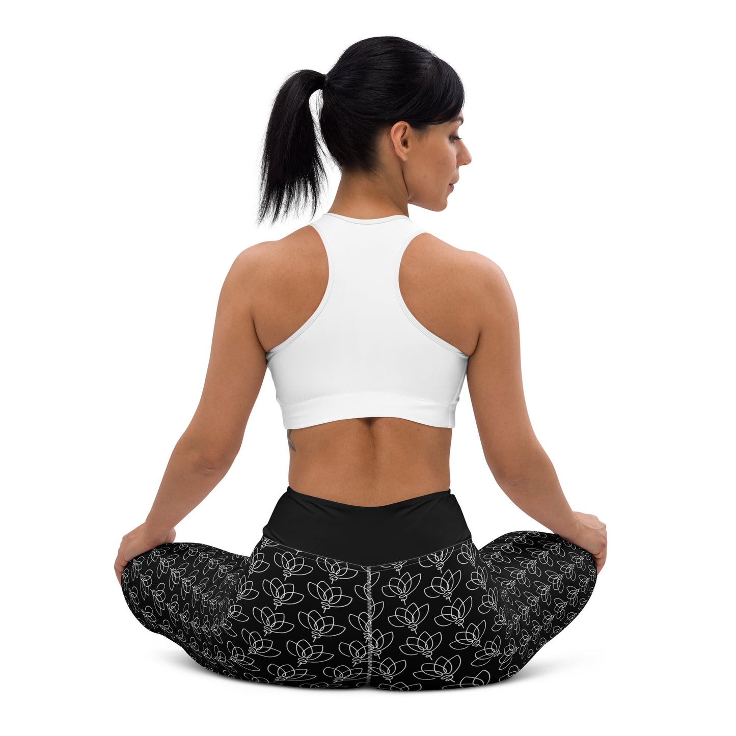 WHITE LOTUS - Yoga Leggings