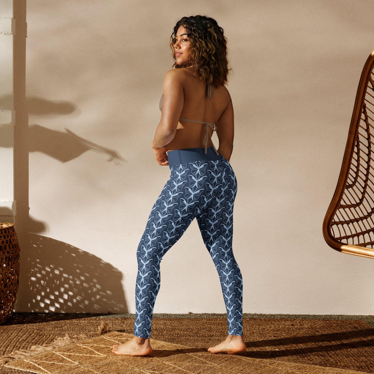 BLUE BUTTERFLY - Yoga Leggings