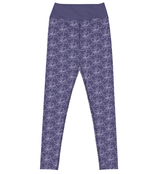 AMETHYST FLOWER -Yoga Leggings