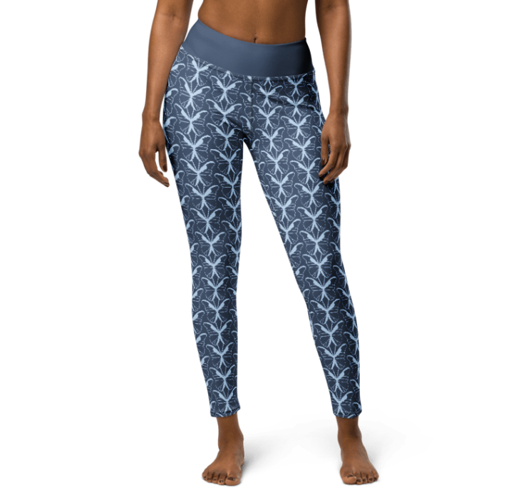 BLUE BUTTERFLY - Yoga Leggings