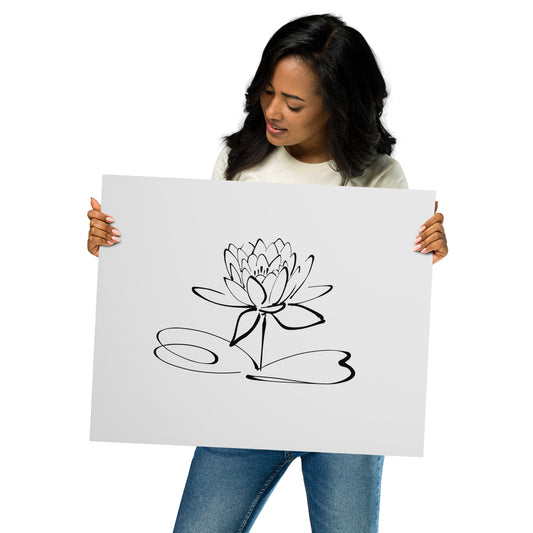 LOTUS FLOWER- Metal Print