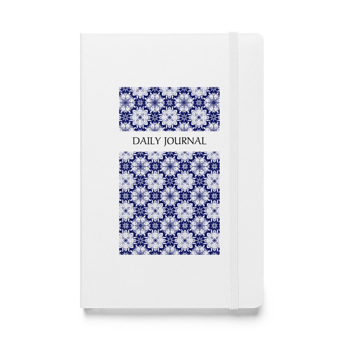 NAVY MANDALA- Hardcover Bound Daily Journal