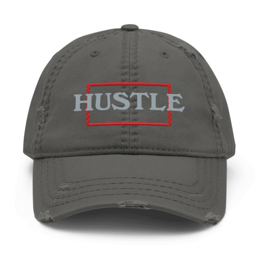 HUSTLE -Distressed Hat