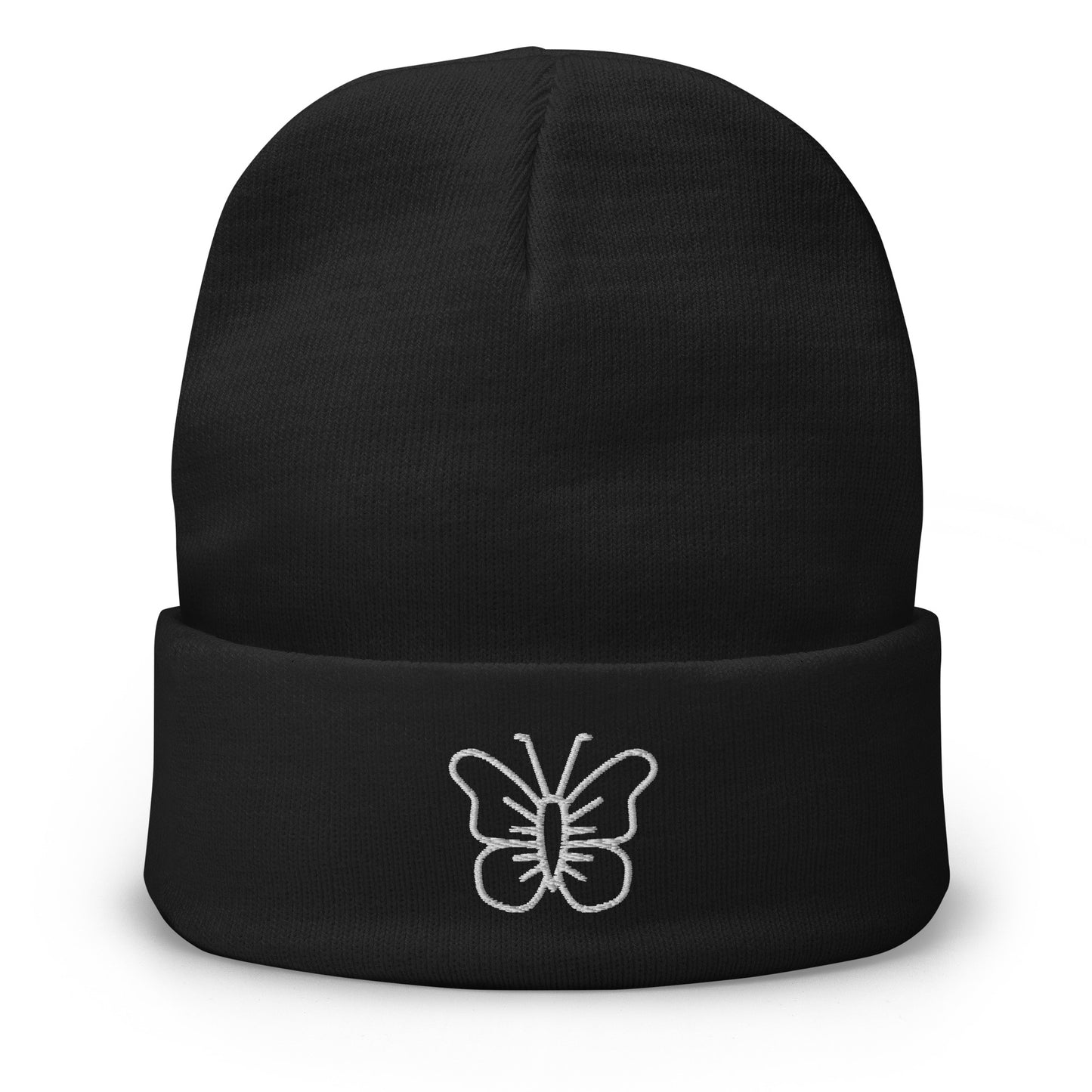 BUTTERFLY-Embroidered Beanie