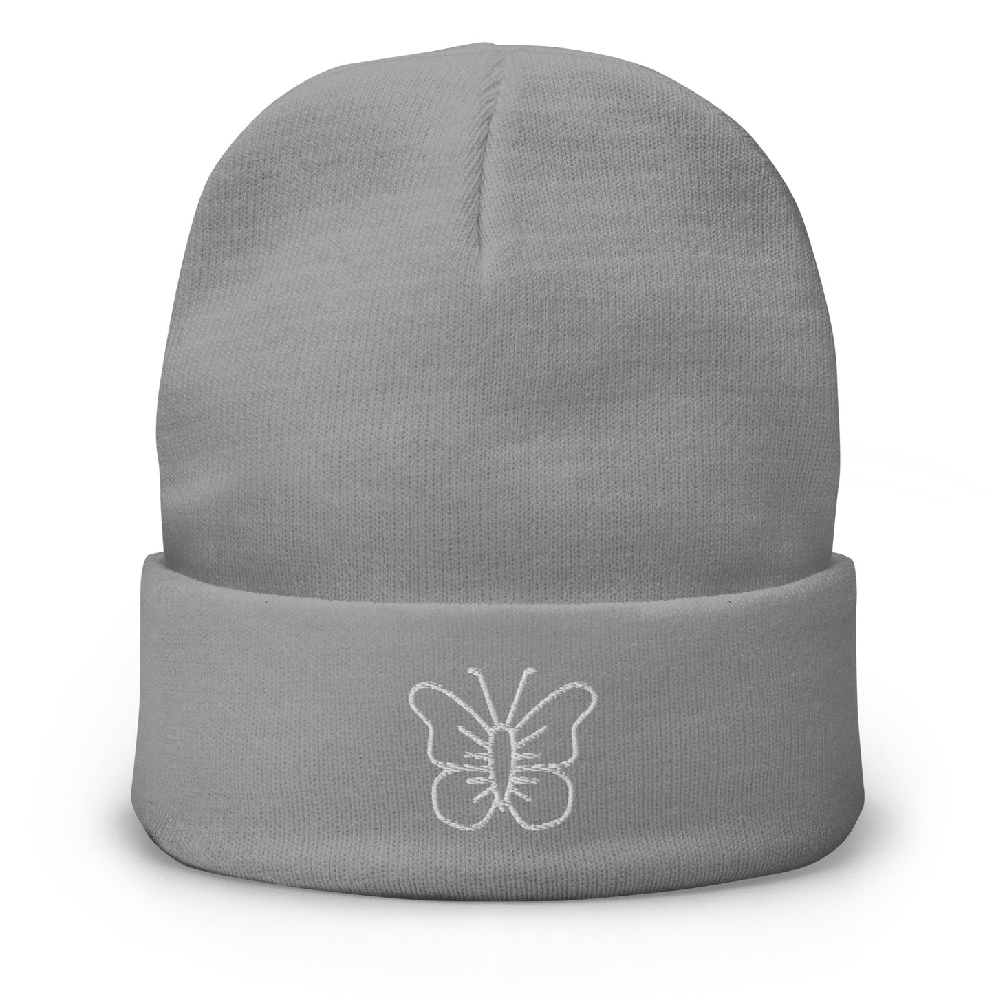 BUTTERFLY-Embroidered Beanie