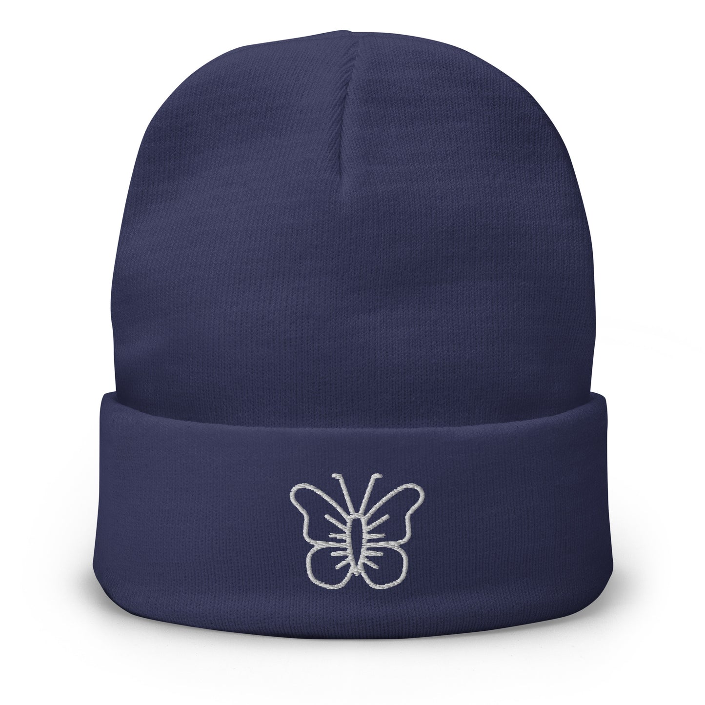 BUTTERFLY-Embroidered Beanie