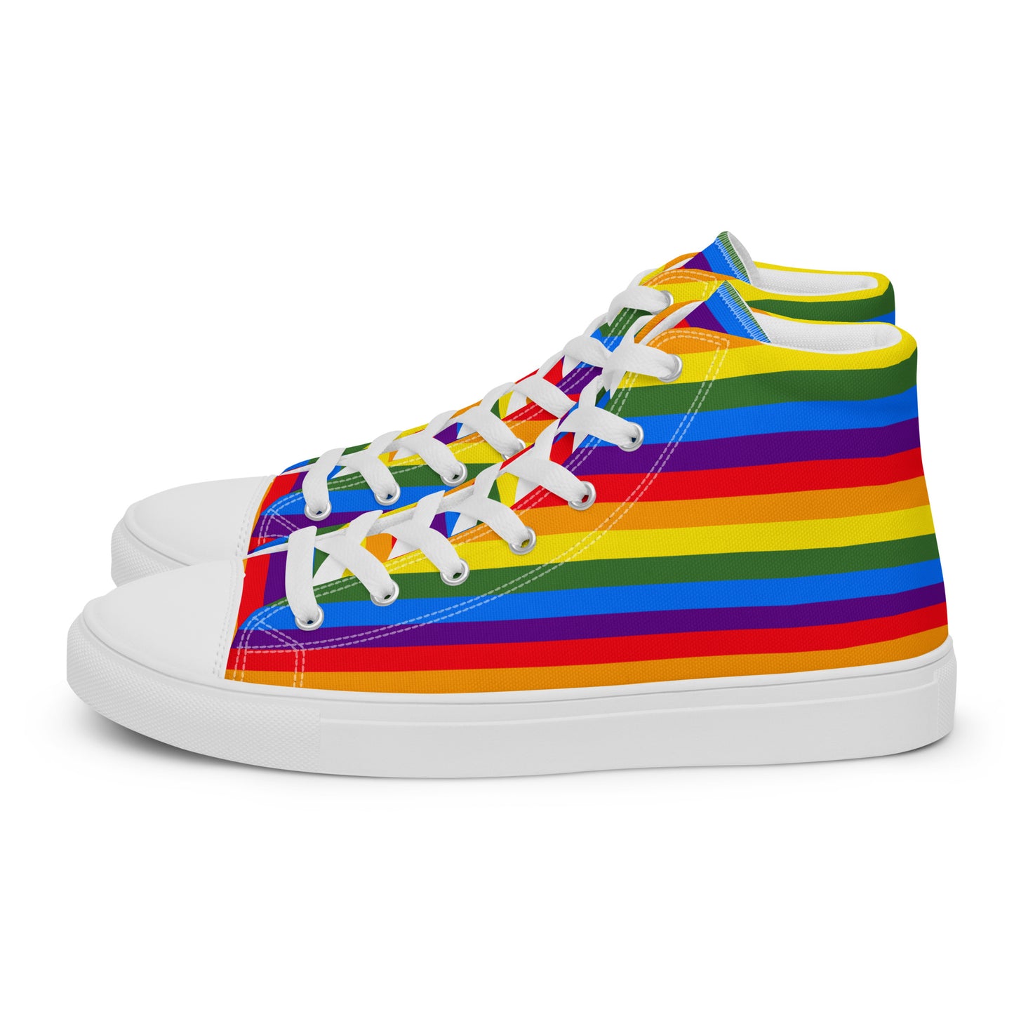 PRIDE-Men’s high top canvas shoes