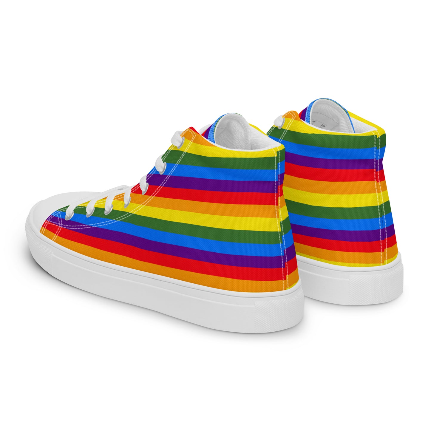 PRIDE-Men’s high top canvas shoes