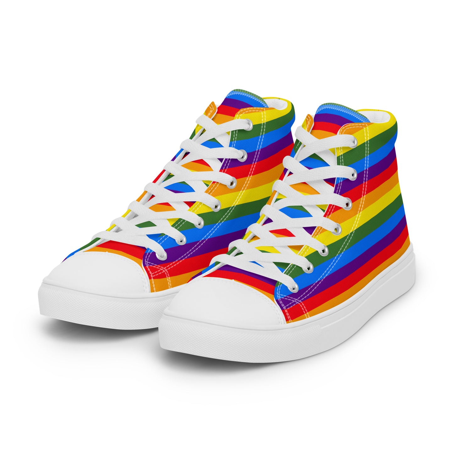 PRIDE-Men’s high top canvas shoes