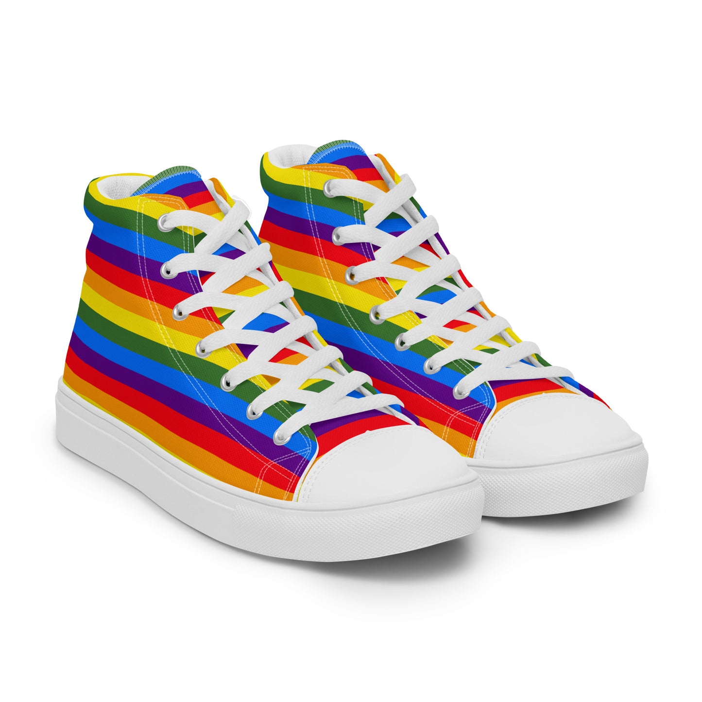 PRIDE-Men’s high top canvas shoes