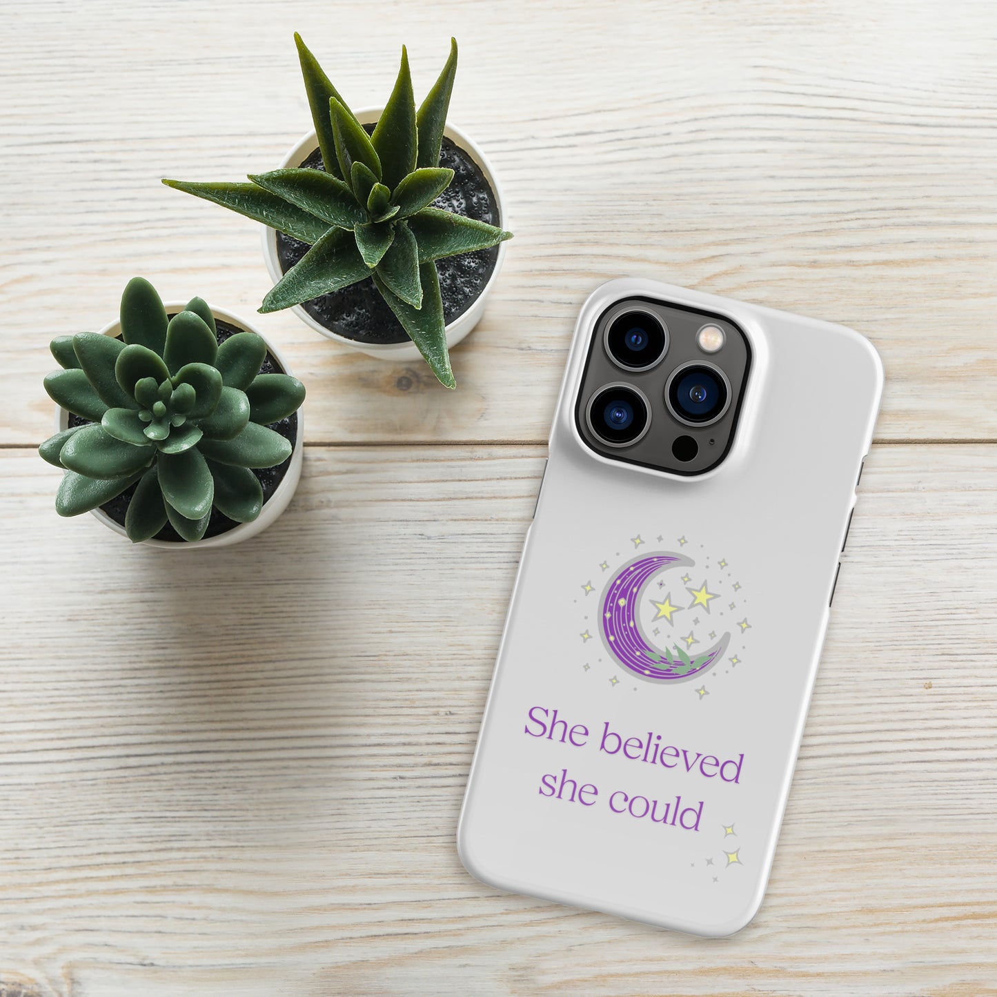 SHE BELIEVED- Snap case for iPhone®