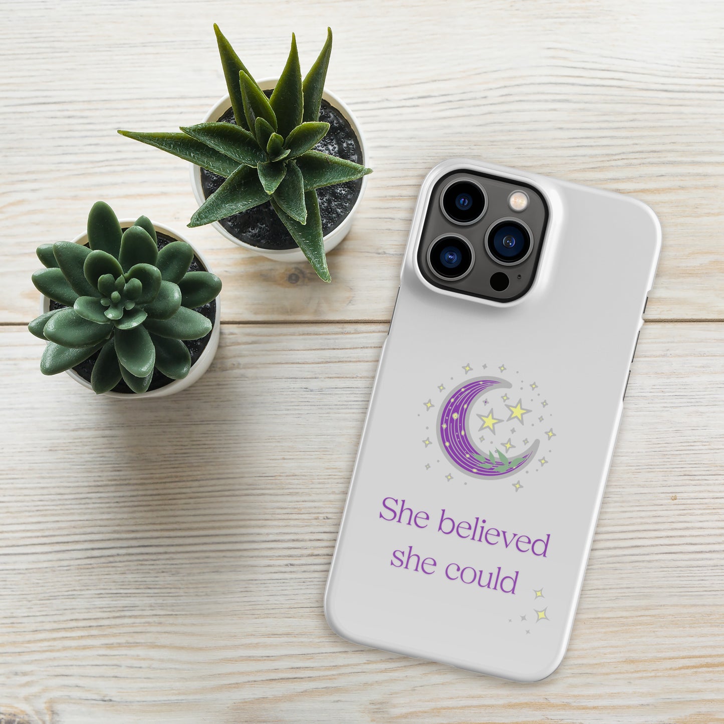 SHE BELIEVED- Snap case for iPhone®