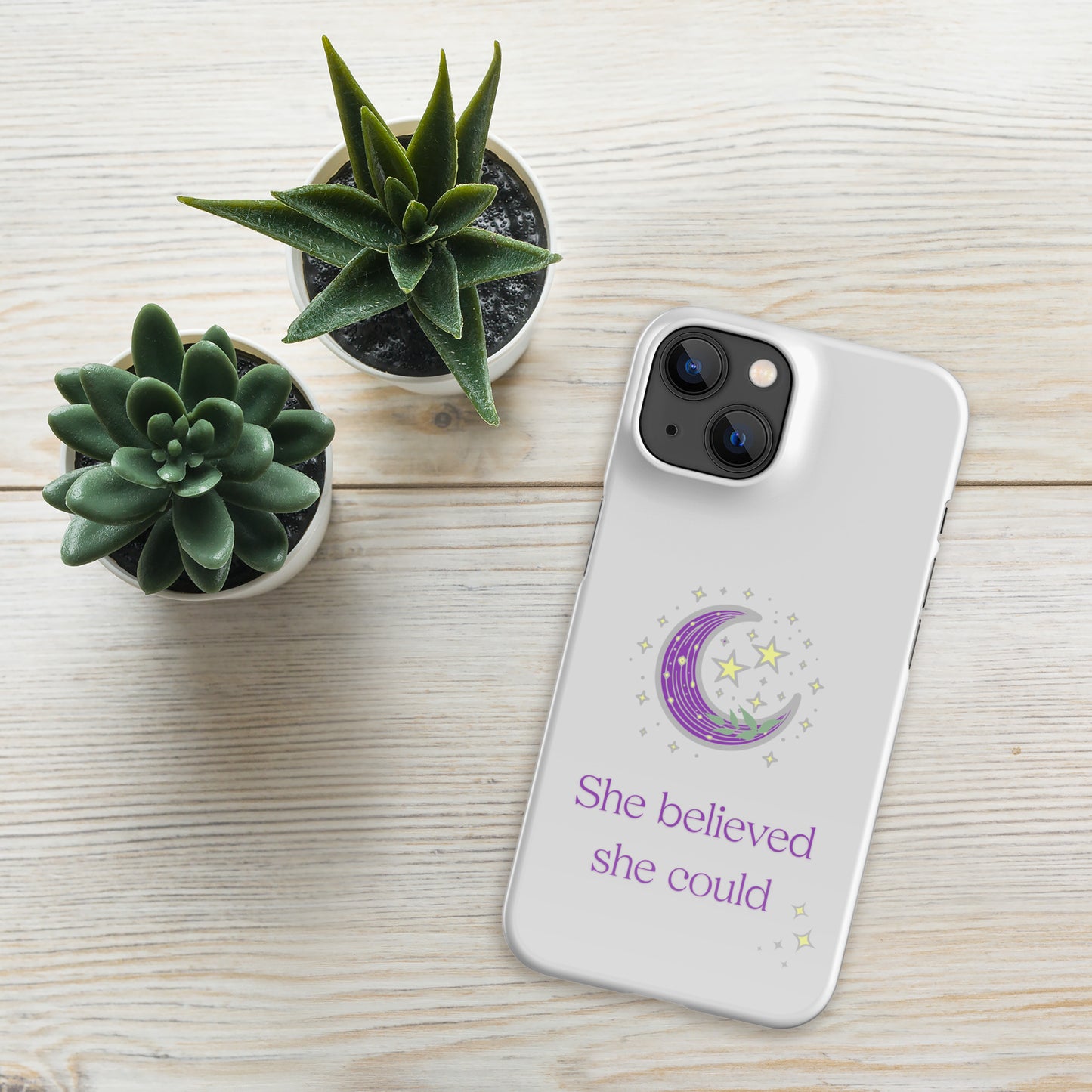 SHE BELIEVED- Snap case for iPhone®