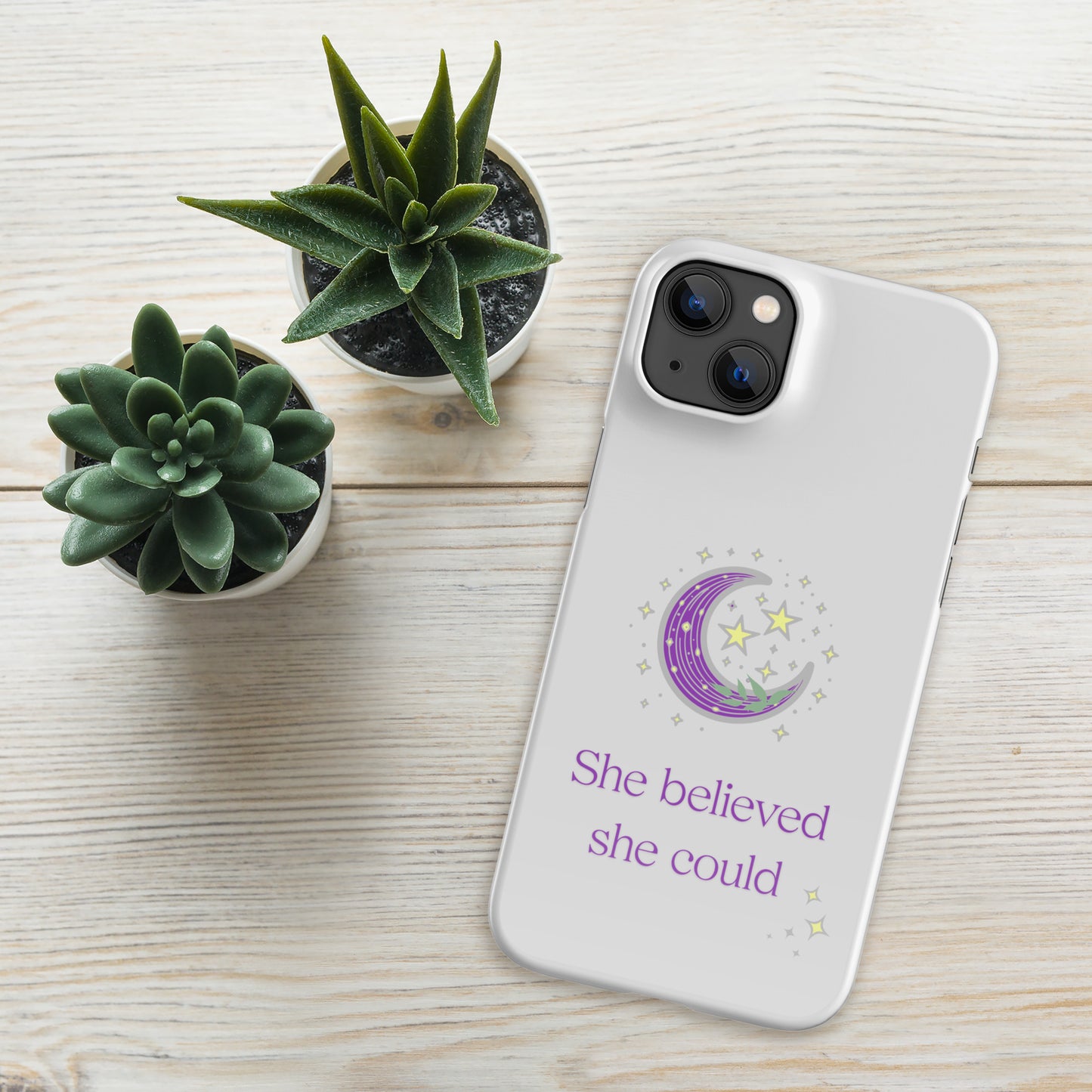 SHE BELIEVED- Snap case for iPhone®