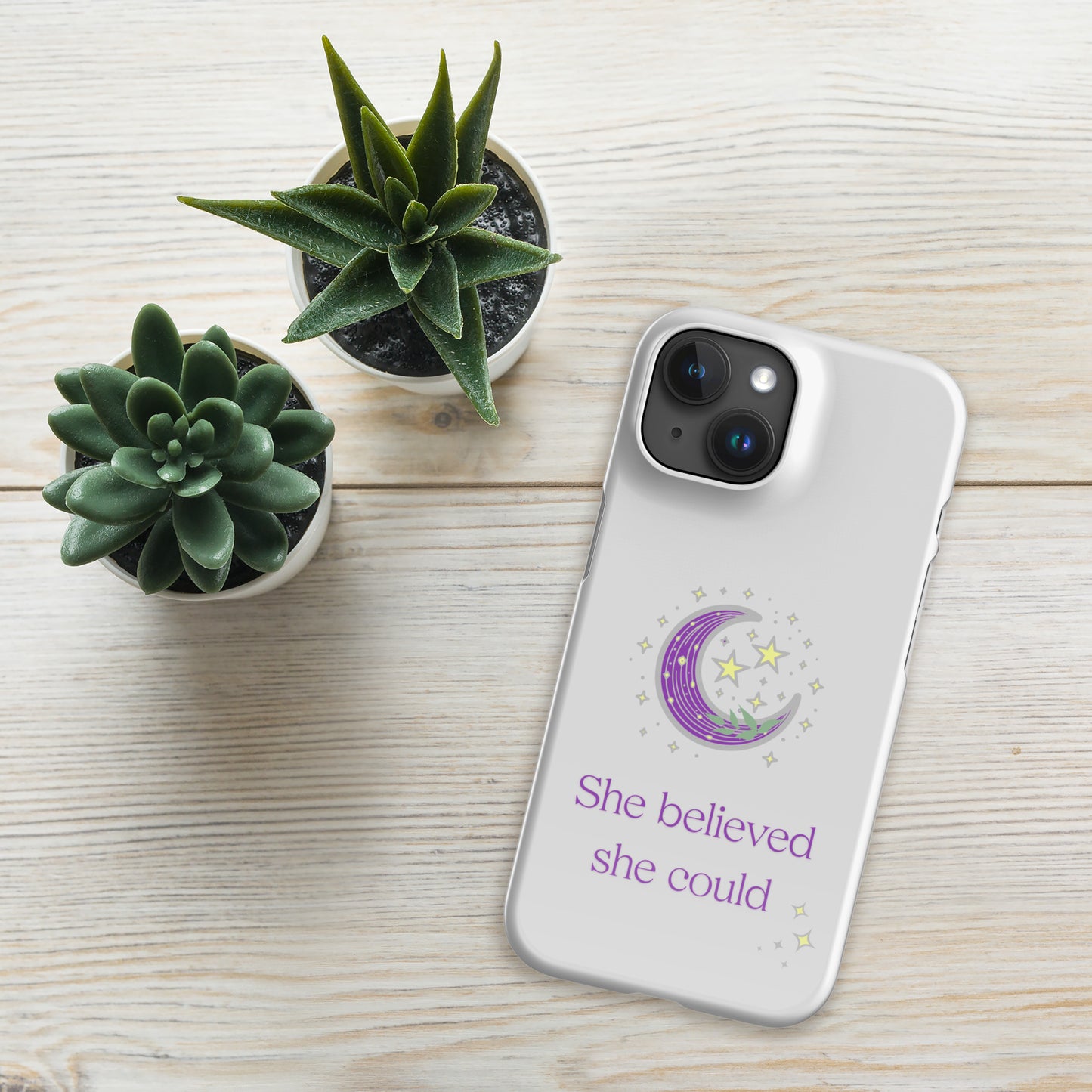 SHE BELIEVED- Snap case for iPhone®