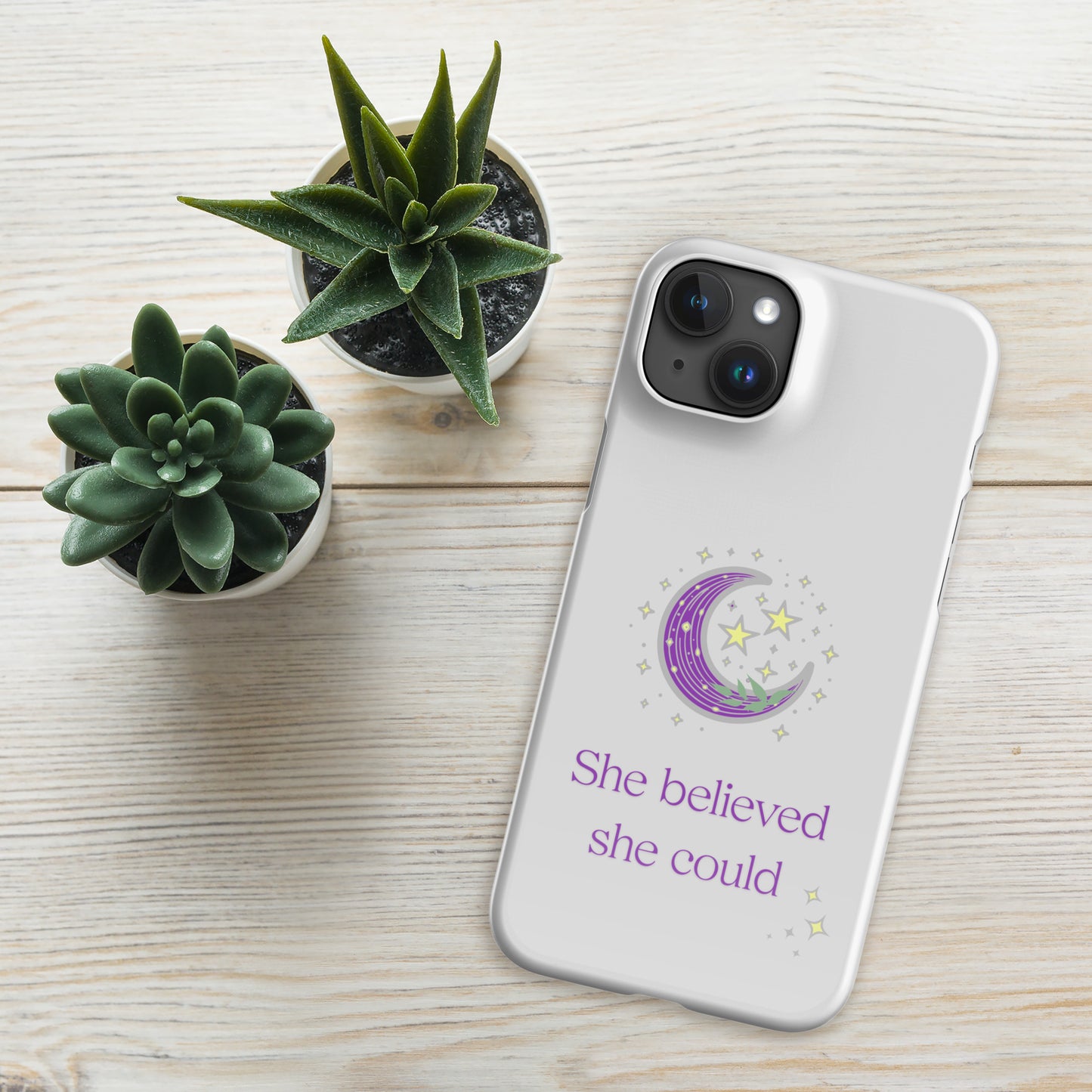 SHE BELIEVED- Snap case for iPhone®