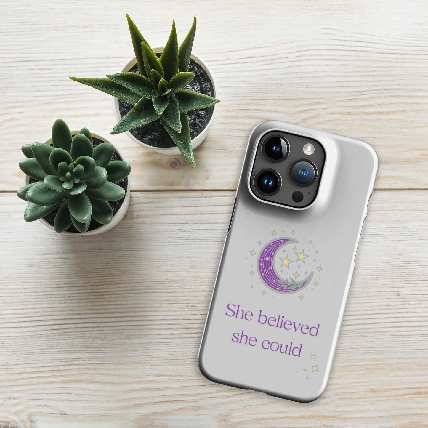 SHE BELIEVED- Snap case for iPhone®