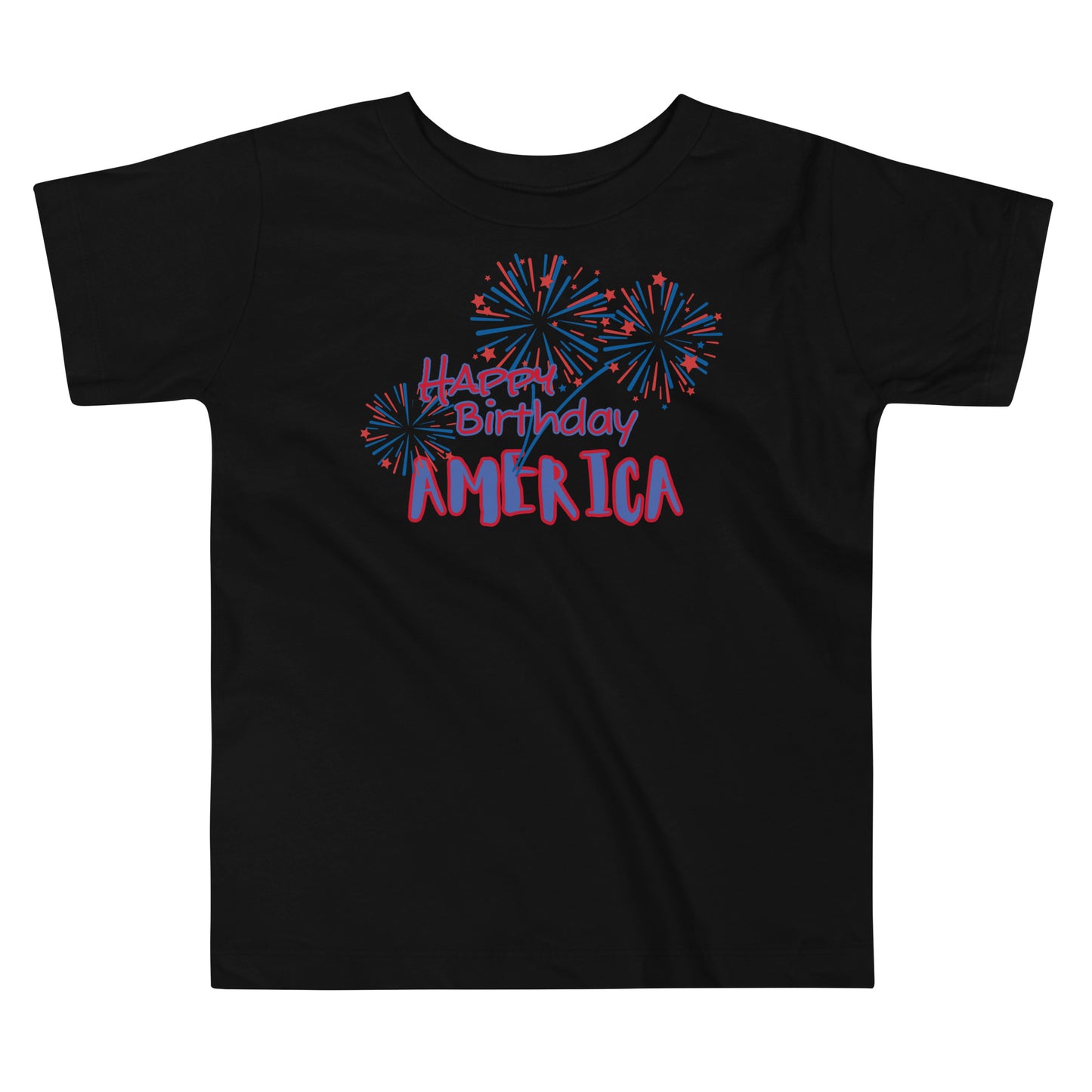 HAPPY BIRTHDAY AMERICA- Toddler Short Sleeve Tee