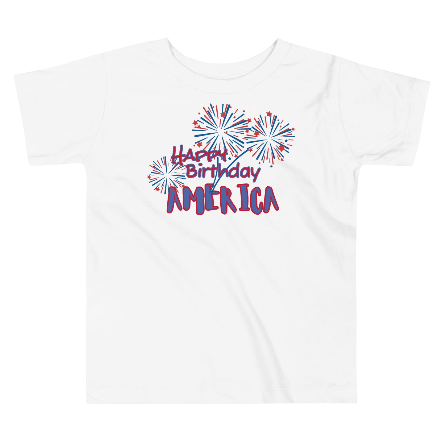 HAPPY BIRTHDAY AMERICA- Toddler Short Sleeve Tee