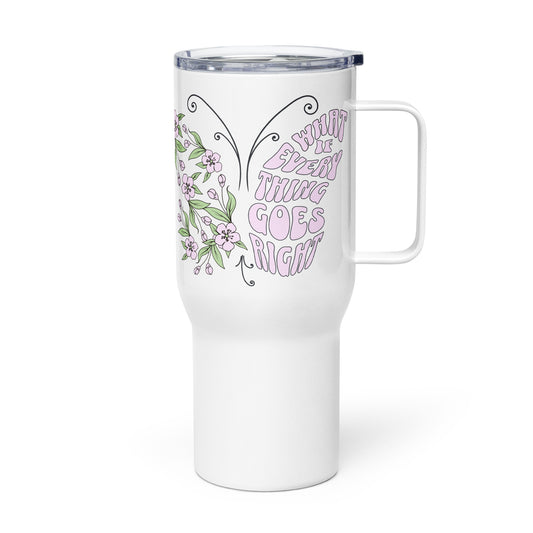 WHAT IF?- Travel mug with a handle