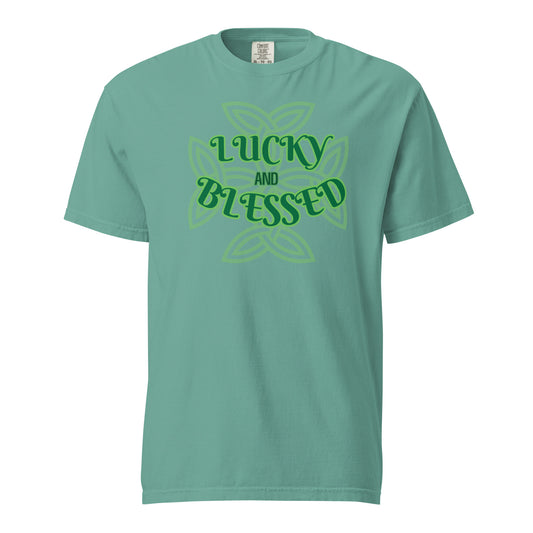 LUCKY AND BLESSED- t-shirt