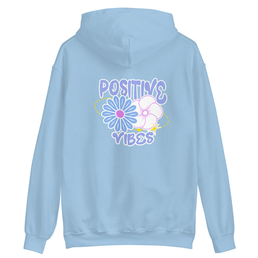 POSITIVE VIBES Unisex Hoodie (Back Print Only)