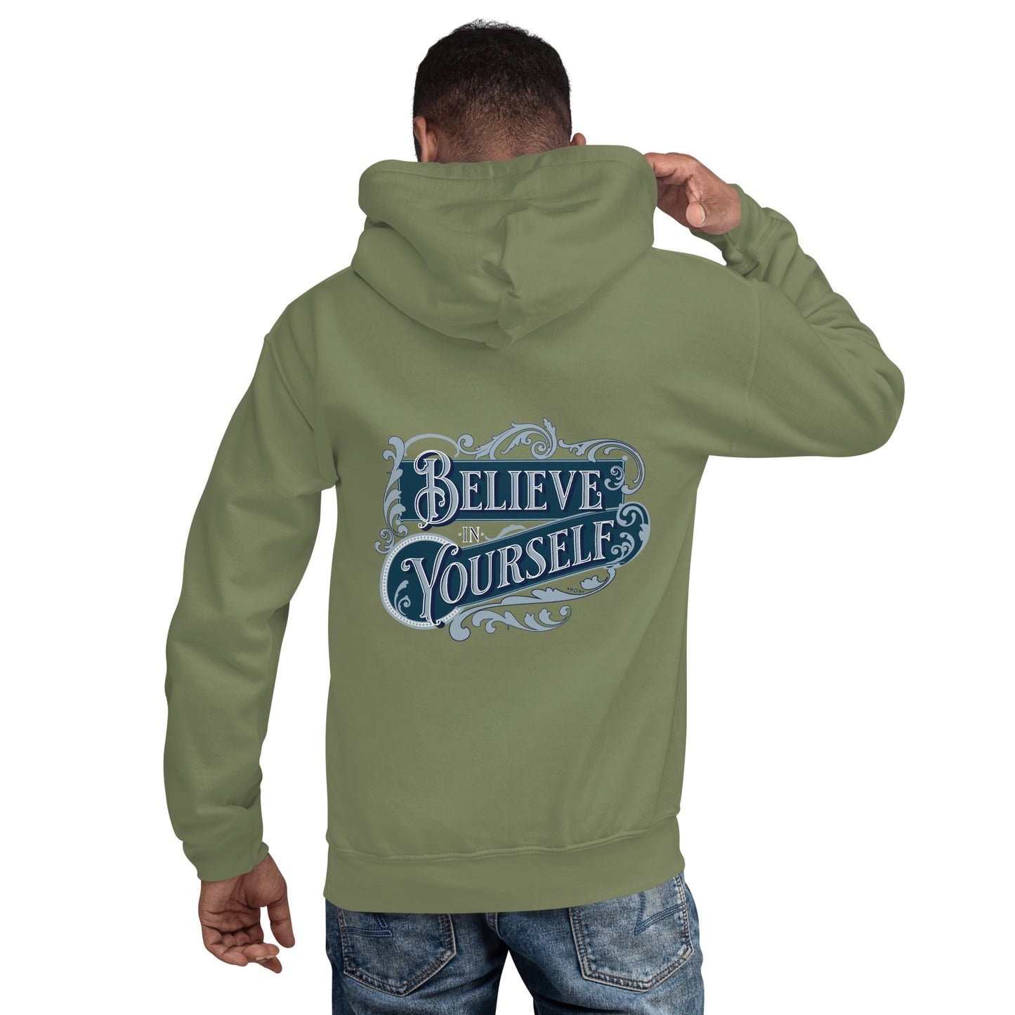 BELIEVE IN YOURSELF- Unisex Hoodie (Back Print Only)